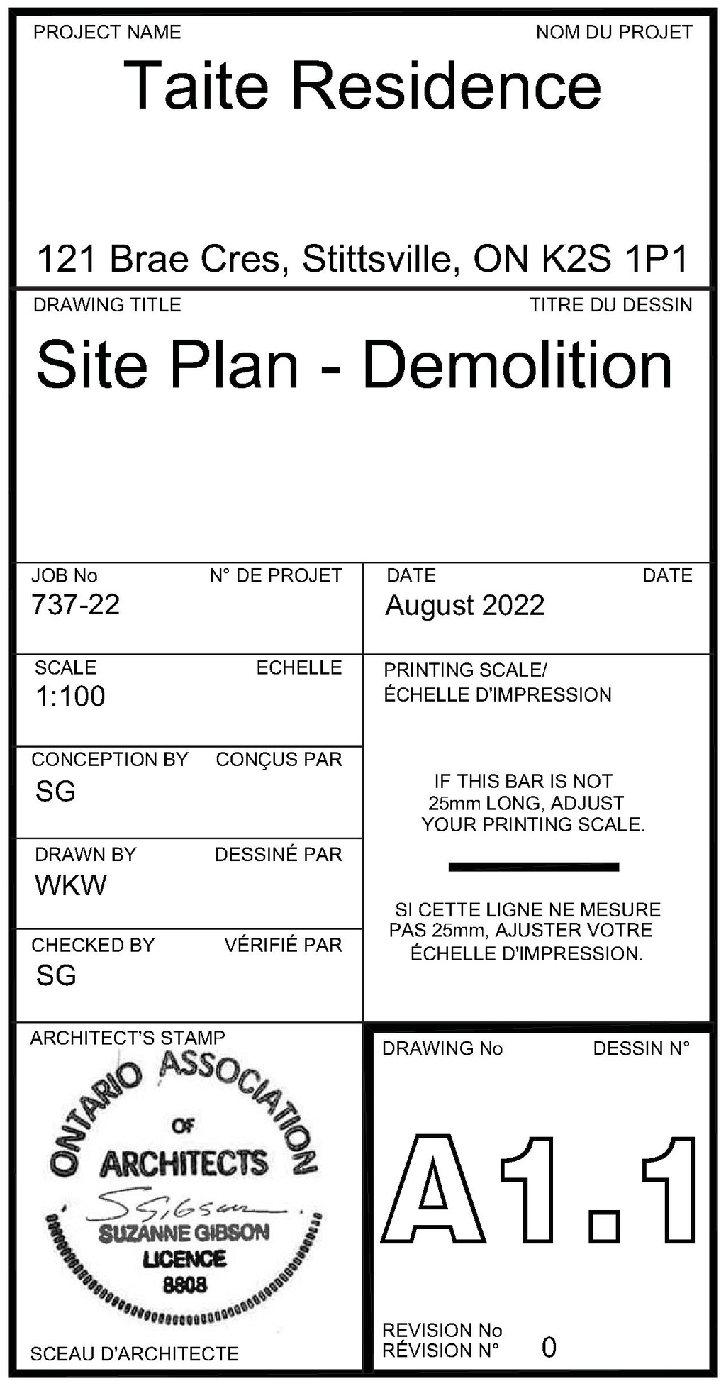 Construction site plan for project from page 1 of the file '2024-02-12 - Site Plans, Floor Plans and Elevations - D02-02-23-0060'