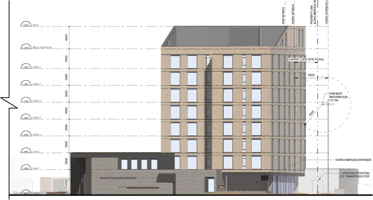 Rendering of building from page 41 of the file '2024-04-08 - Design Brief - D02-02-23-0062'