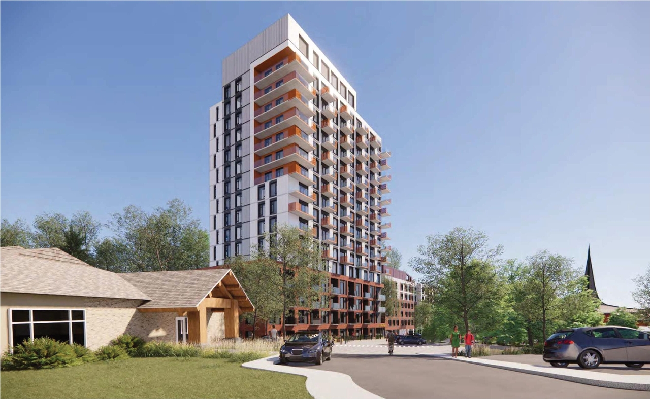 Rendering of building from page 2 of the file '2024-06-21 - Design Brief - D02-02-23-0076'