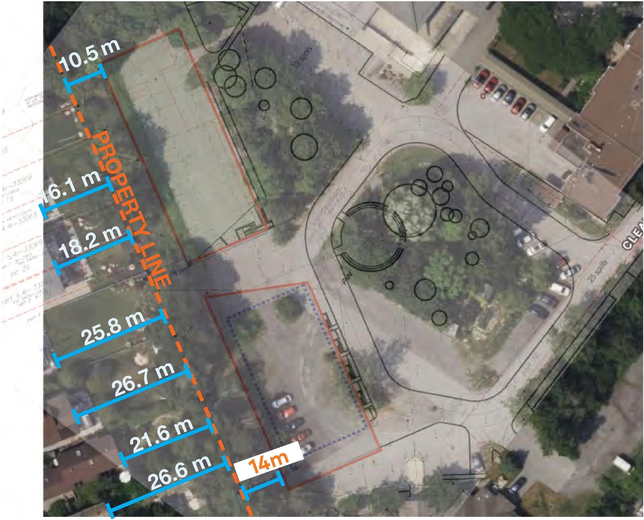 Construction site plan for project from page 40 of the file '2024-06-21 - Design Brief - D02-02-23-0076'