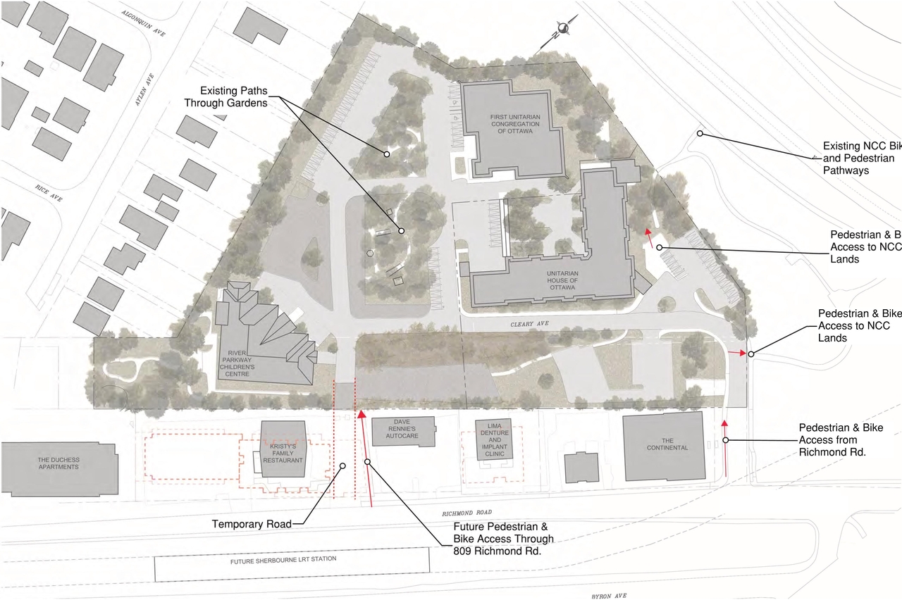 Construction site plan for project from page 44 of the file '2024-06-21 - Design Brief - D02-02-23-0076'