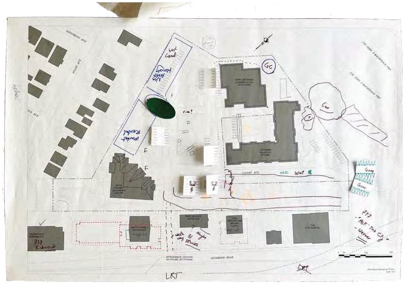 Construction site plan for project from page 52 of the file '2024-06-21 - Design Brief - D02-02-23-0076'