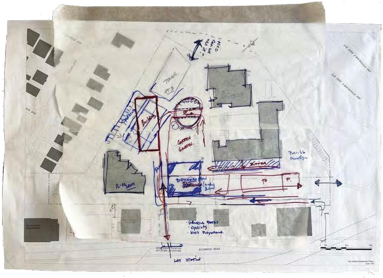 Construction site plan for project from page 52 of the file '2024-06-21 - Design Brief - D02-02-23-0076'