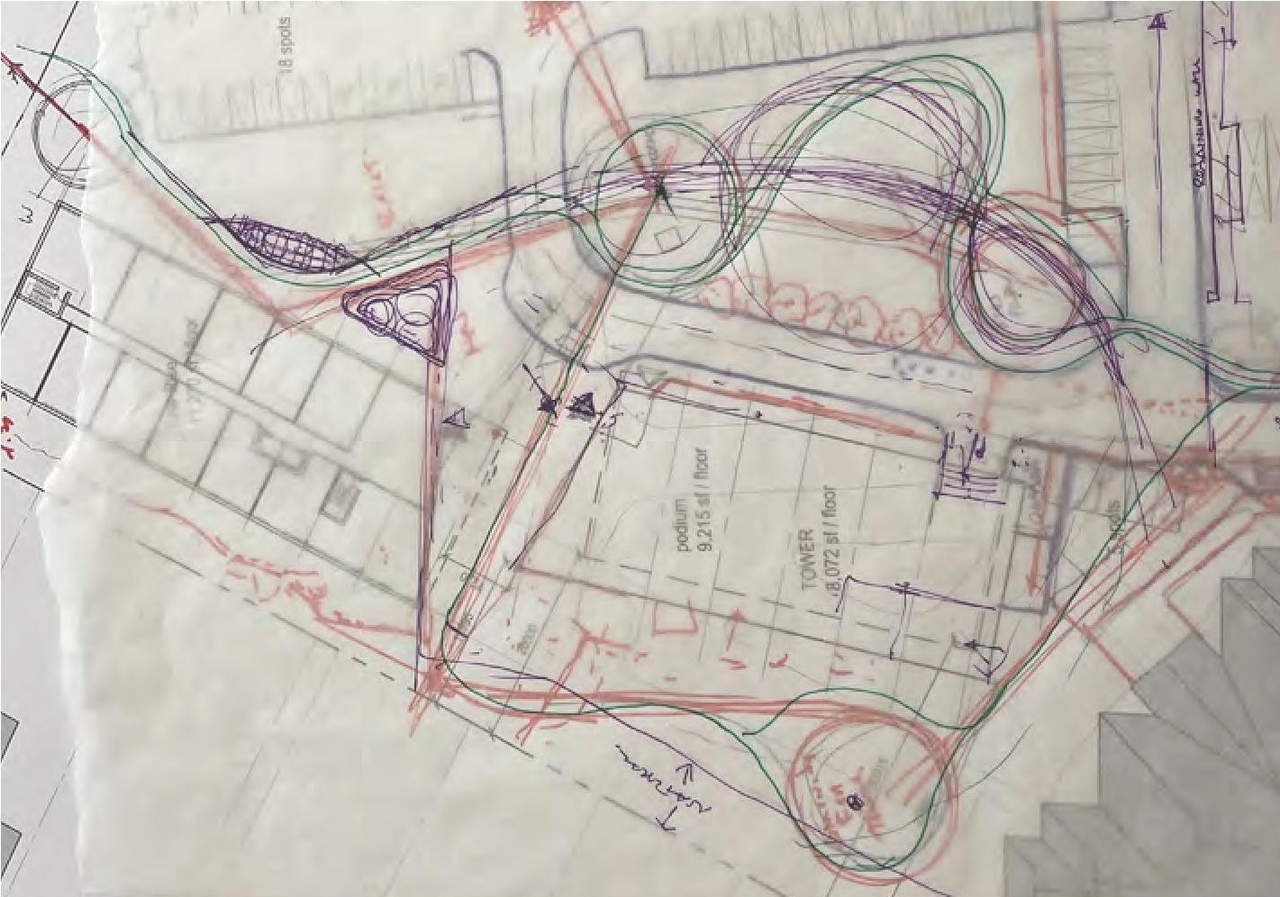 Construction site plan for project from page 52 of the file '2024-06-21 - Design Brief - D02-02-23-0076'
