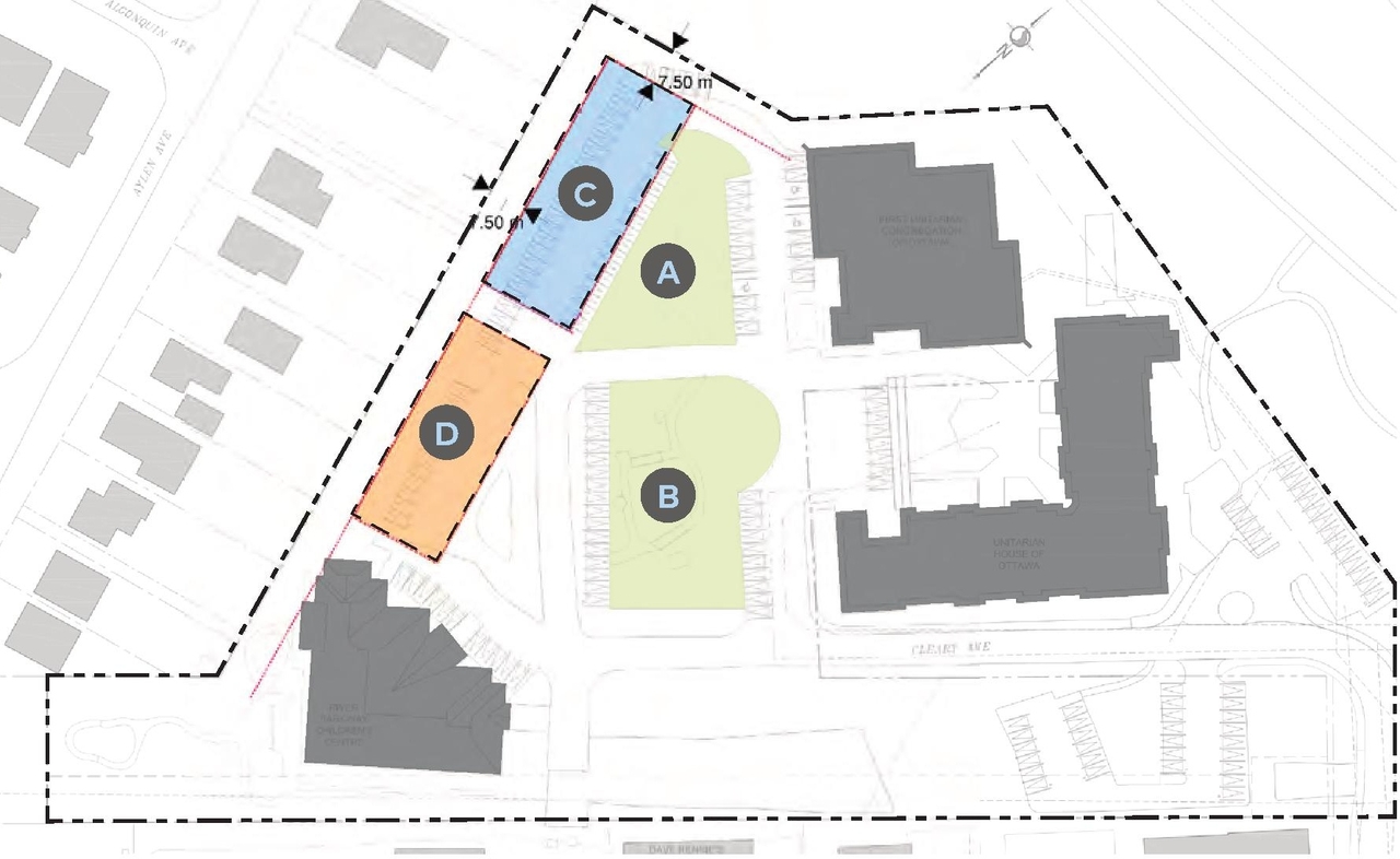 Construction site plan for project from page 55 of the file '2024-06-21 - Design Brief - D02-02-23-0076'