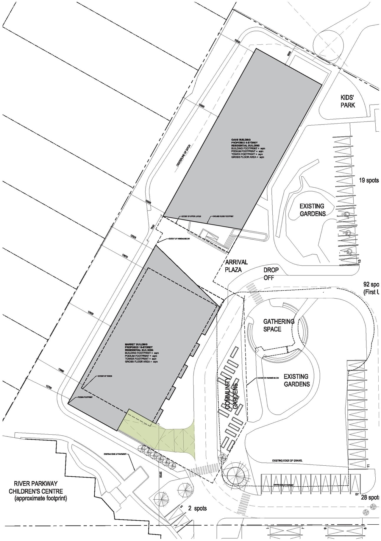 Construction site plan for project from page 56 of the file '2024-06-21 - Design Brief - D02-02-23-0076'