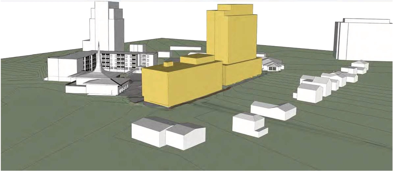 Rendering of building from page 57 of the file '2024-06-21 - Design Brief - D02-02-23-0076'