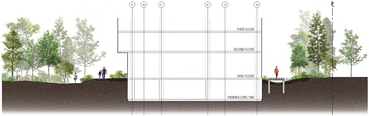 Construction site plan for project from page 73 of the file '2024-06-21 - Design Brief - D02-02-23-0076'
