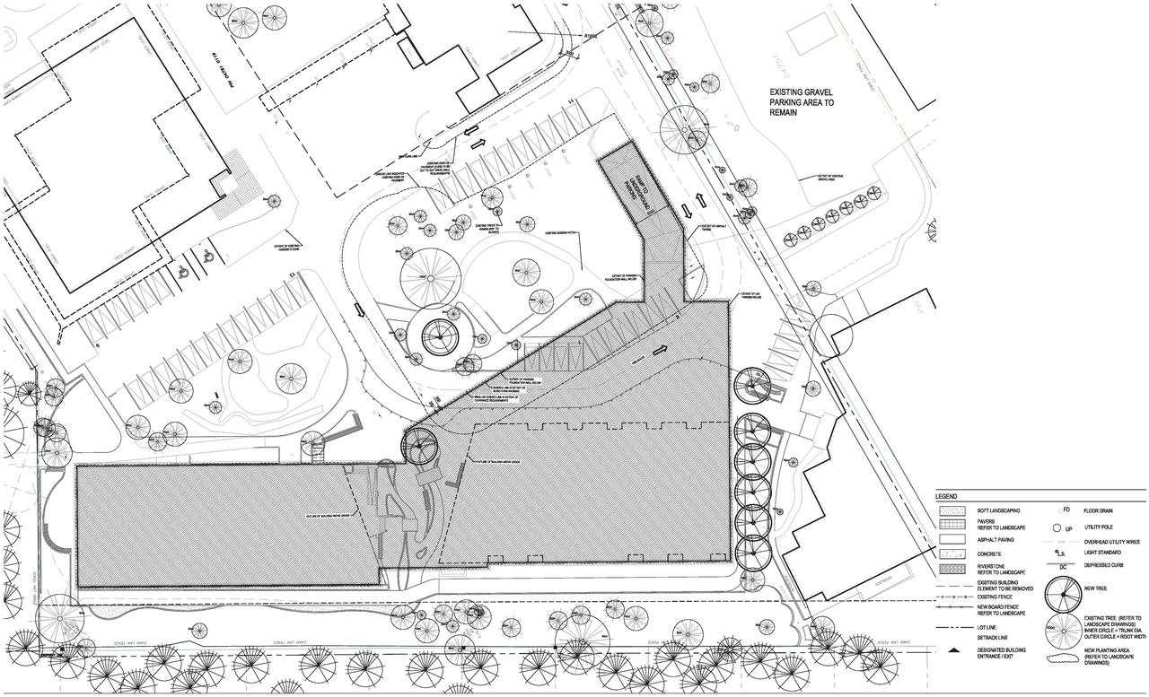 Construction site plan for project from page 74 of the file '2024-06-21 - Design Brief - D02-02-23-0076'