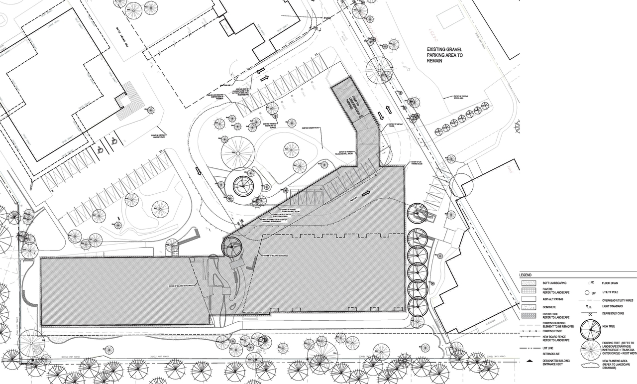 Construction site plan for project from page 74 of the file '2024-06-21 - Design Brief - D02-02-23-0076'