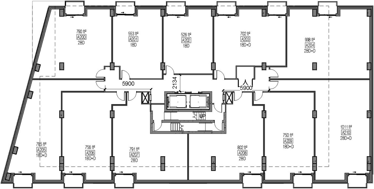 Floor plan for project from page 82 of the file '2024-06-21 - Design Brief - D02-02-23-0076'