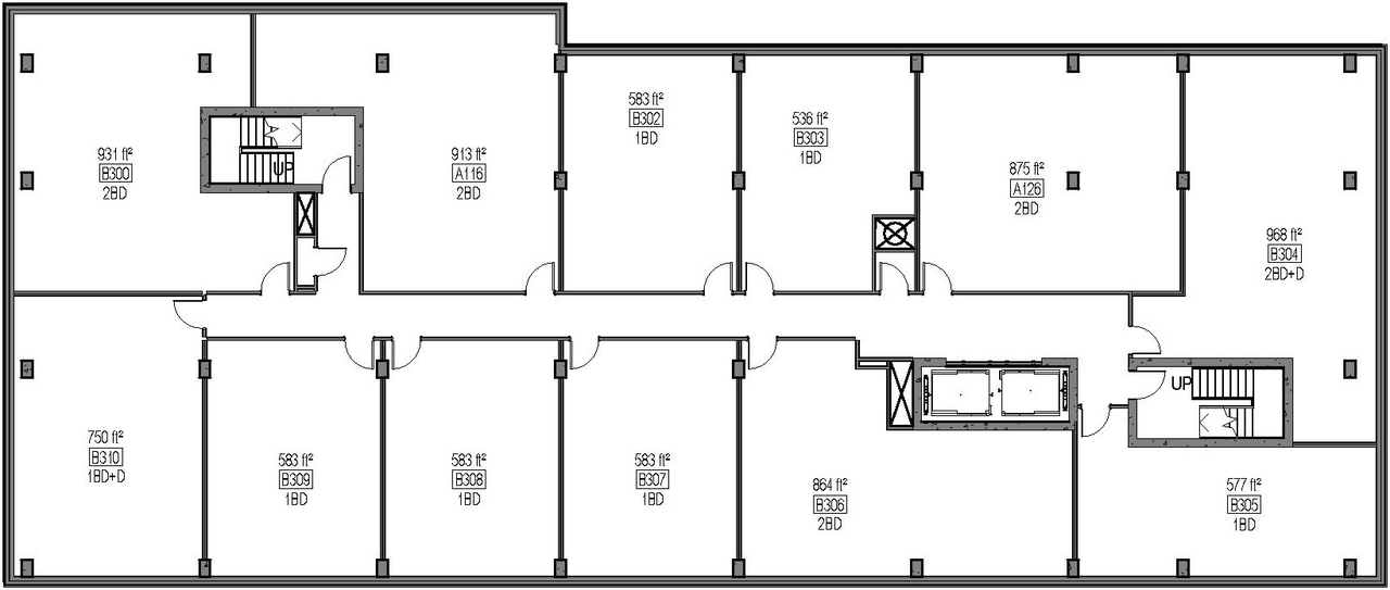 Floor plan for project from page 83 of the file '2024-06-21 - Design Brief - D02-02-23-0076'