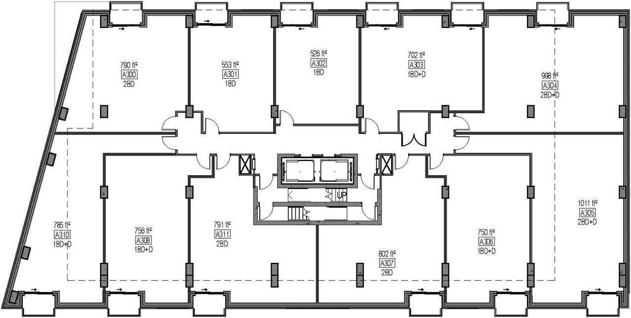 Floor plan for project from page 83 of the file '2024-06-21 - Design Brief - D02-02-23-0076'