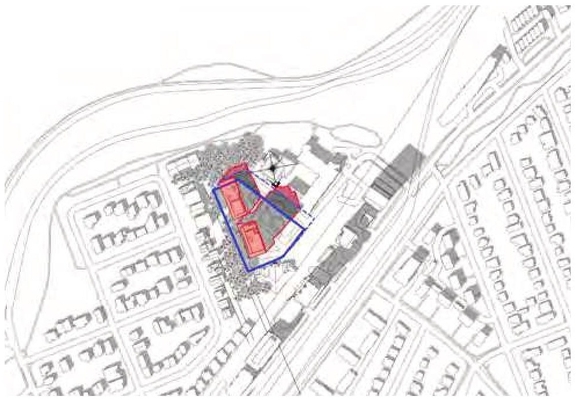 Construction site plan for project from page 95 of the file '2024-06-21 - Design Brief - D02-02-23-0076'