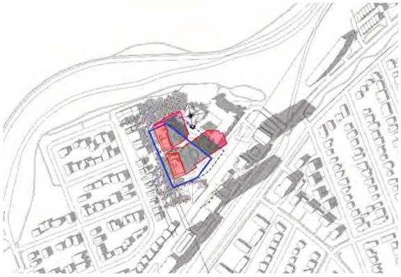 Construction site plan for project from page 95 of the file '2024-06-21 - Design Brief - D02-02-23-0076'