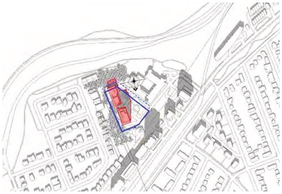 Construction site plan for project from page 95 of the file '2024-06-21 - Design Brief - D02-02-23-0076'