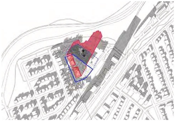 Construction site plan for project from page 96 of the file '2024-06-21 - Design Brief - D02-02-23-0076'