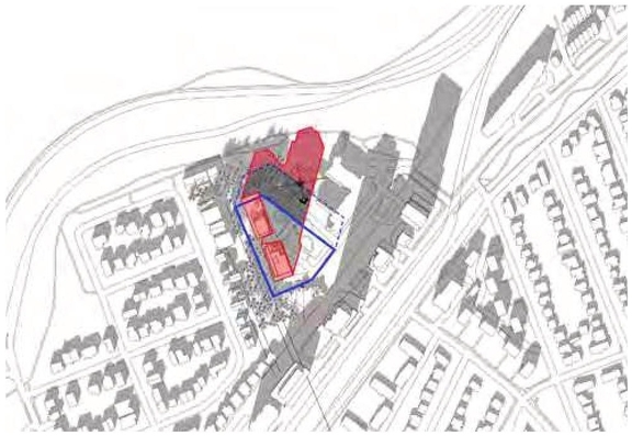 Construction site plan for project from page 96 of the file '2024-06-21 - Design Brief - D02-02-23-0076'