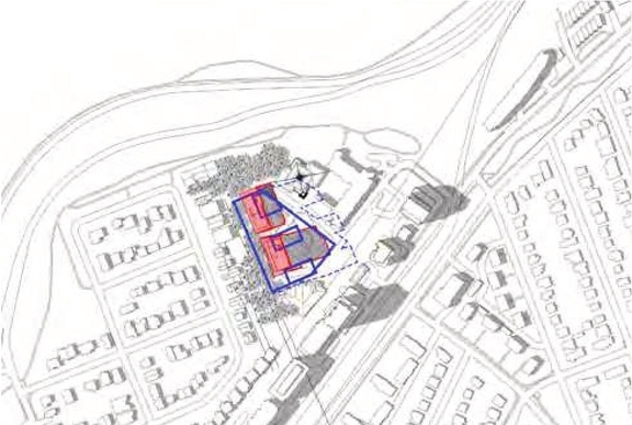 Construction site plan for project from page 97 of the file '2024-06-21 - Design Brief - D02-02-23-0076'