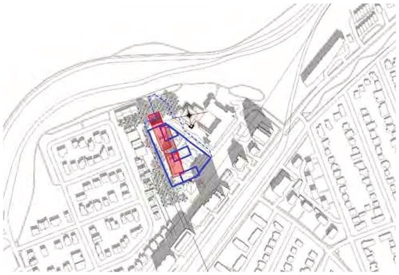 Construction site plan for project from page 98 of the file '2024-06-21 - Design Brief - D02-02-23-0076'
