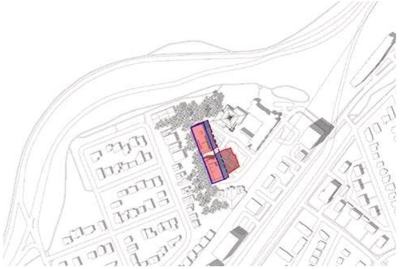 Construction site plan for project from page 69 of the file '2023-11-24 - Design Brief - D02-02-23-0076'