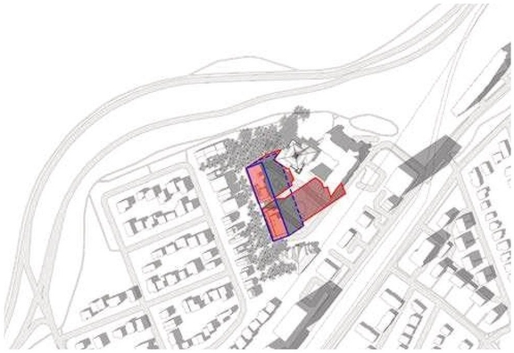 Construction site plan for project from page 70 of the file '2023-11-24 - Design Brief - D02-02-23-0076'