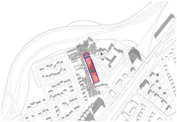 Construction site plan for project from page 70 of the file '2023-11-24 - Design Brief - D02-02-23-0076'