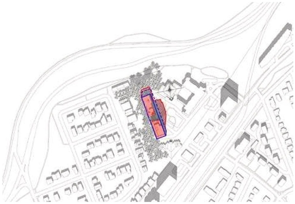 Construction site plan for project from page 70 of the file '2023-11-24 - Design Brief - D02-02-23-0076'