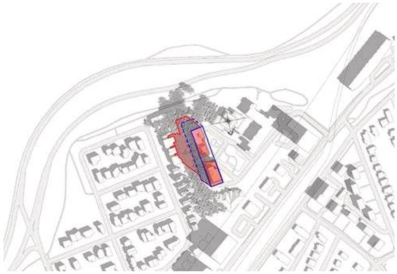 Construction site plan for project from page 70 of the file '2023-11-24 - Design Brief - D02-02-23-0076'