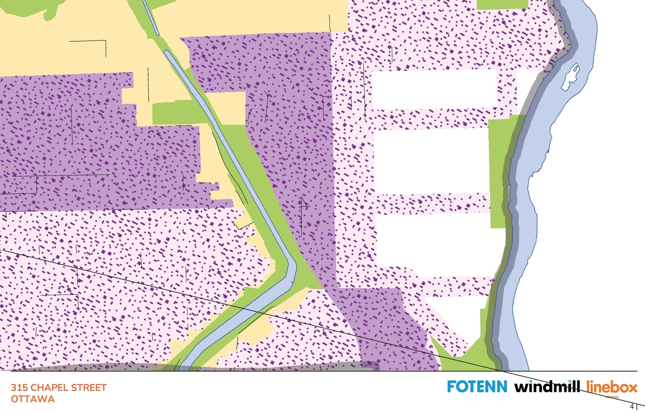 Construction site plan for project from page 4 of the file '2024-02-12 - Urban Design Review Panel - D02-02-24-0003'