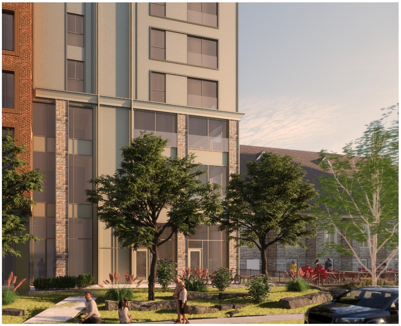 Rendering of building from page 12 of the file '2024-02-12 - Urban Design Review Panel - D02-02-24-0003'