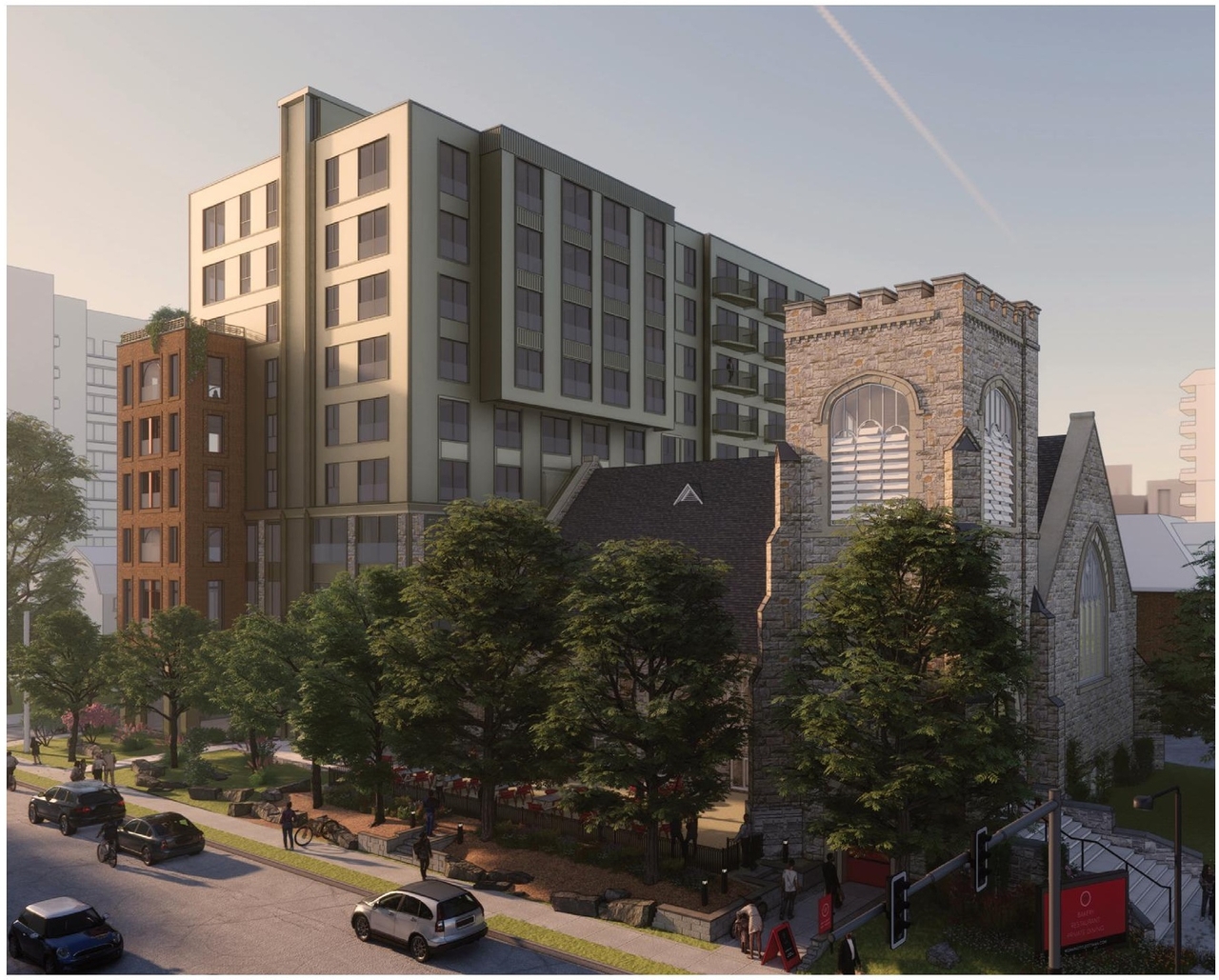 Rendering of building from page 15 of the file '2024-02-12 - Urban Design Review Panel - D02-02-24-0003'