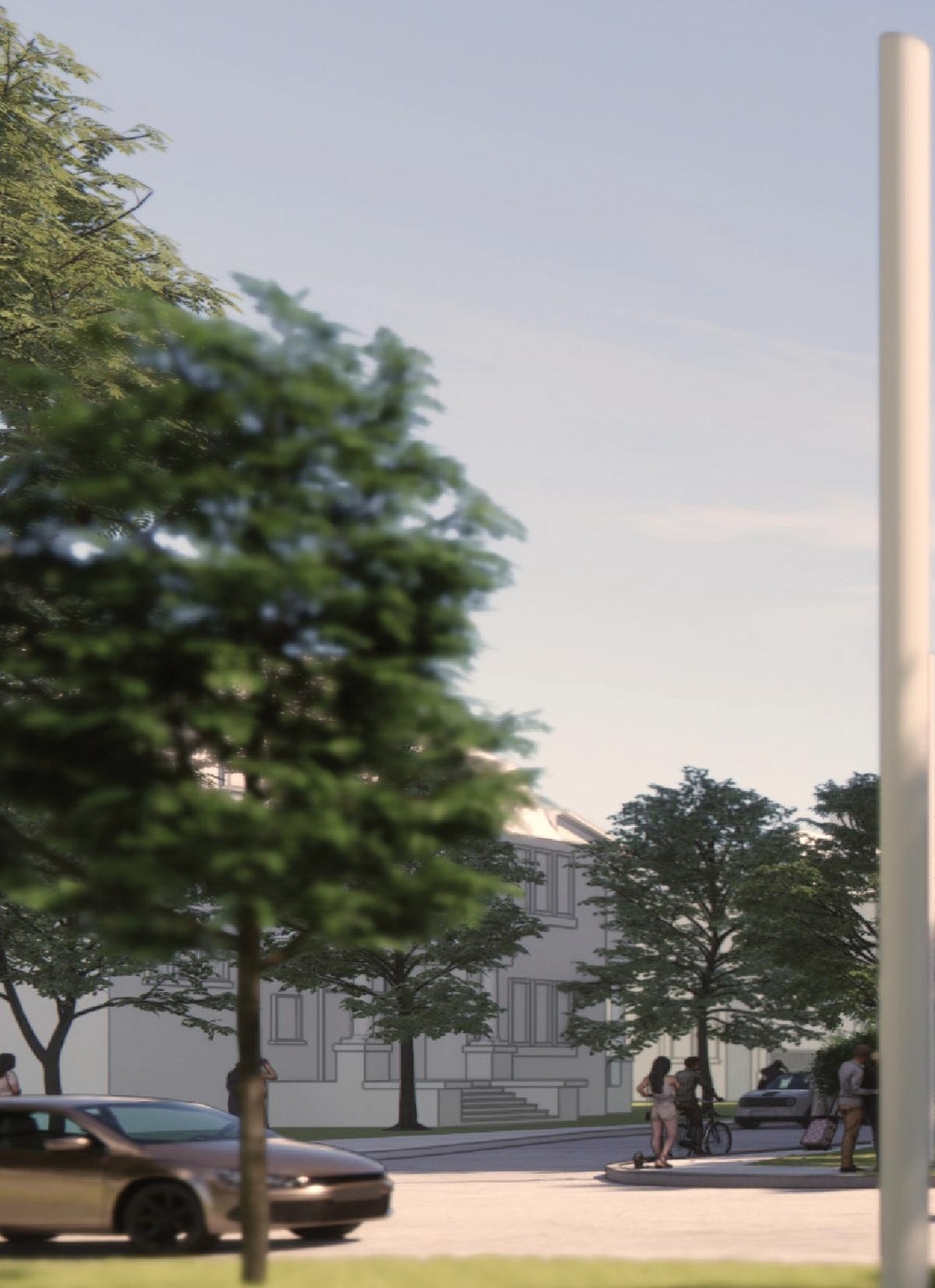 Rendering of building from page 42 of the file '2024-02-12 - Urban Design Review Panel - D02-02-24-0003'