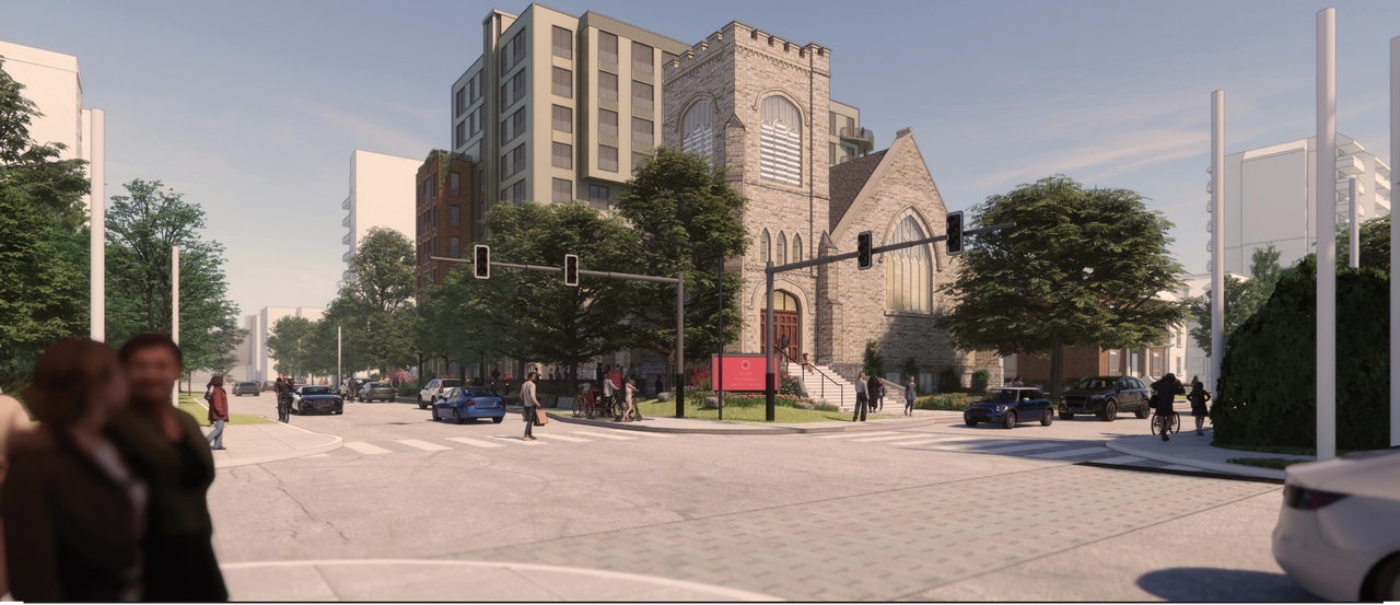 Rendering of building from page 46 of the file '2024-02-12 - Urban Design Review Panel - D02-02-24-0003'