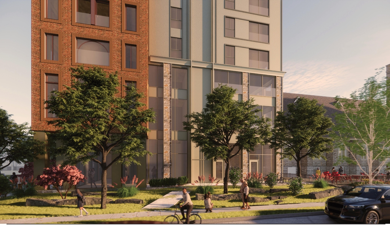 Rendering of building from page 52 of the file '2024-02-12 - Urban Design Review Panel - D02-02-24-0003'