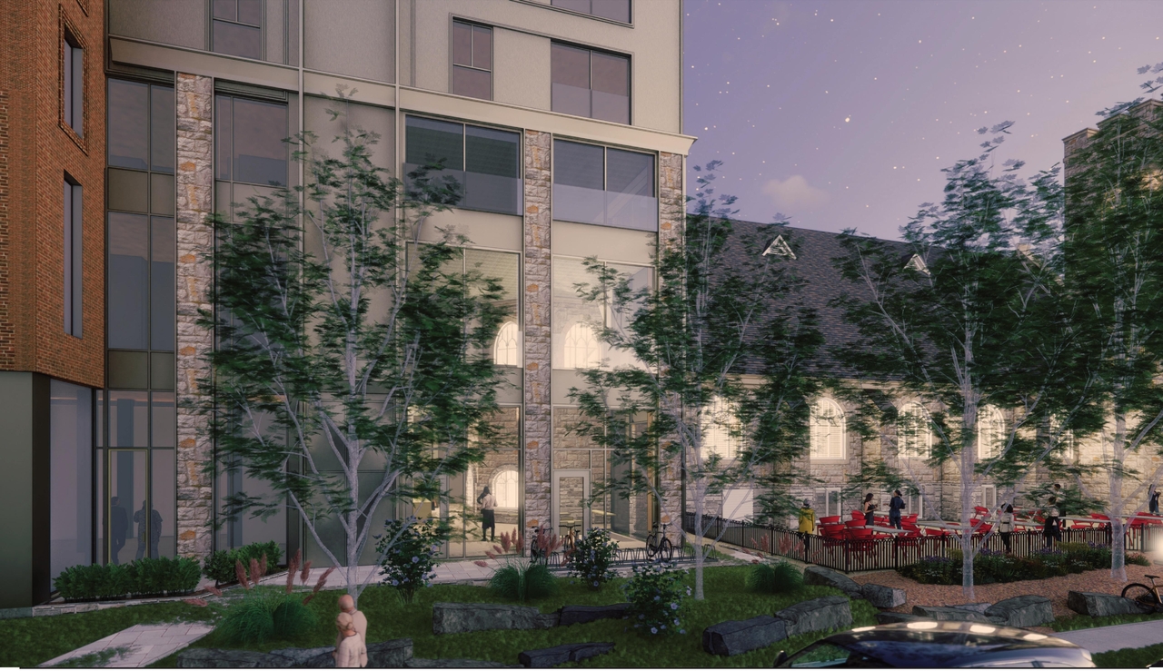 Rendering of building from page 53 of the file '2024-02-12 - Urban Design Review Panel - D02-02-24-0003'