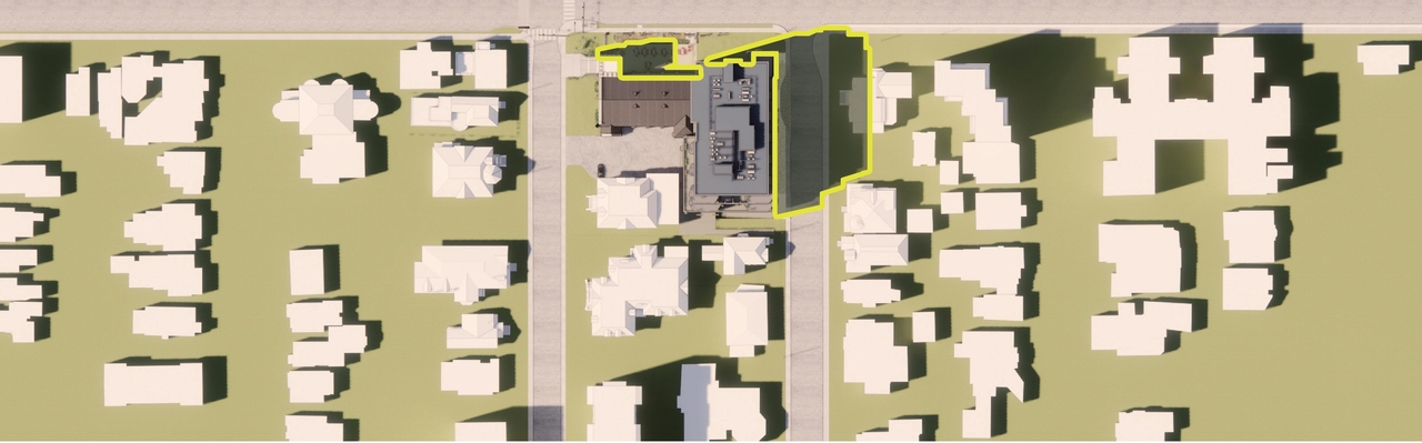 Construction site plan for project from page 87 of the file '2024-02-12 - Urban Design Review Panel - D02-02-24-0003'