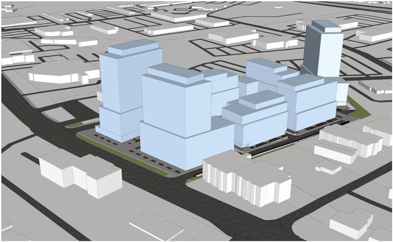 Rendering of building from page 14 of the file '2024-04-11 - Design Brief - D02-02-24-0006'