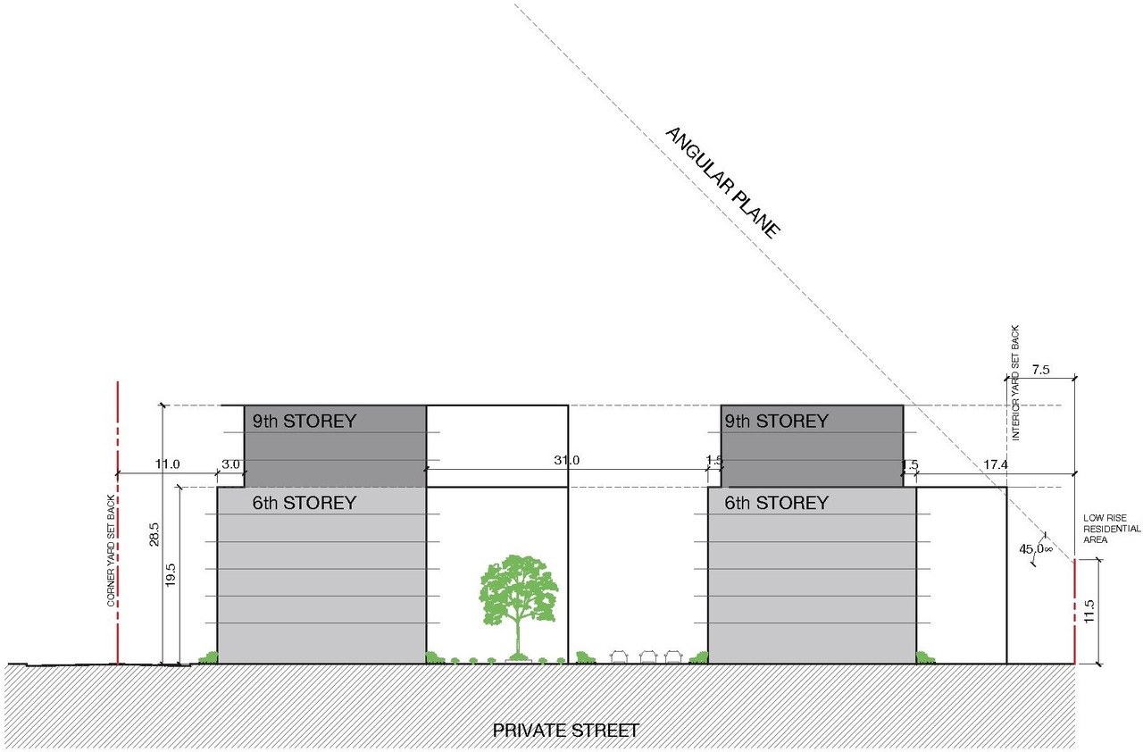 Construction site plan for project from page 21 of the file '2024-04-11 - Design Brief - D02-02-24-0006'