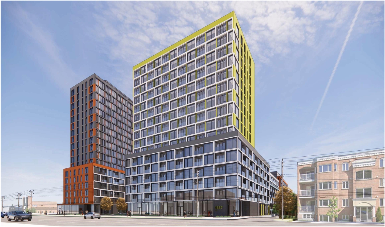 Rendering of building from page 29 of the file '2024-04-11 - Design Brief - D02-02-24-0006'