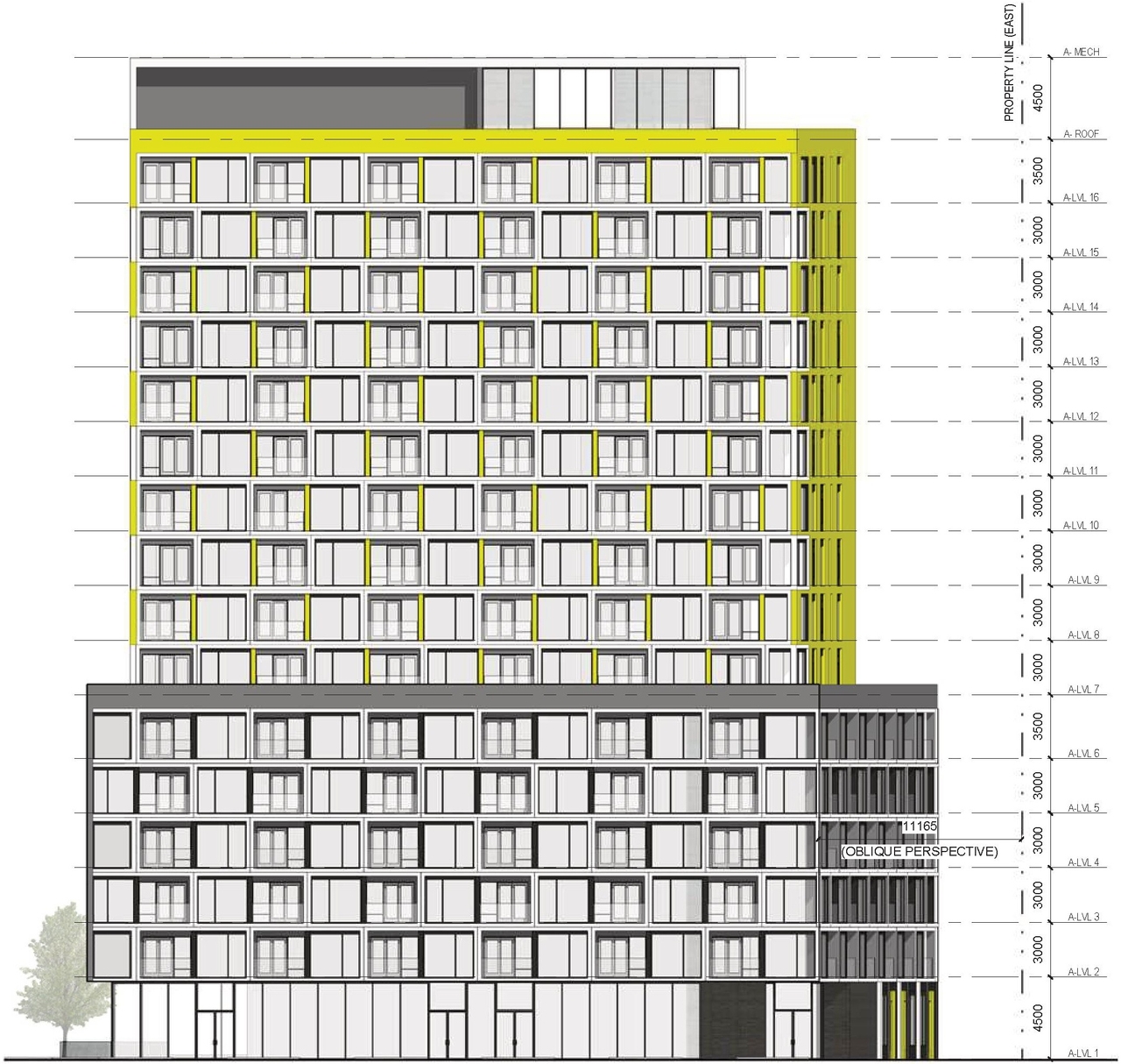 Rendering of building from page 51 of the file '2024-04-11 - Design Brief - D02-02-24-0006'