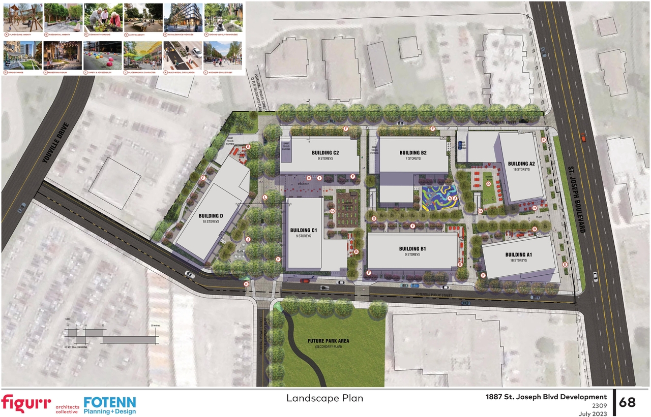 Construction site plan for project from page 68 of the file '2024-04-11 - Design Brief - D02-02-24-0006'