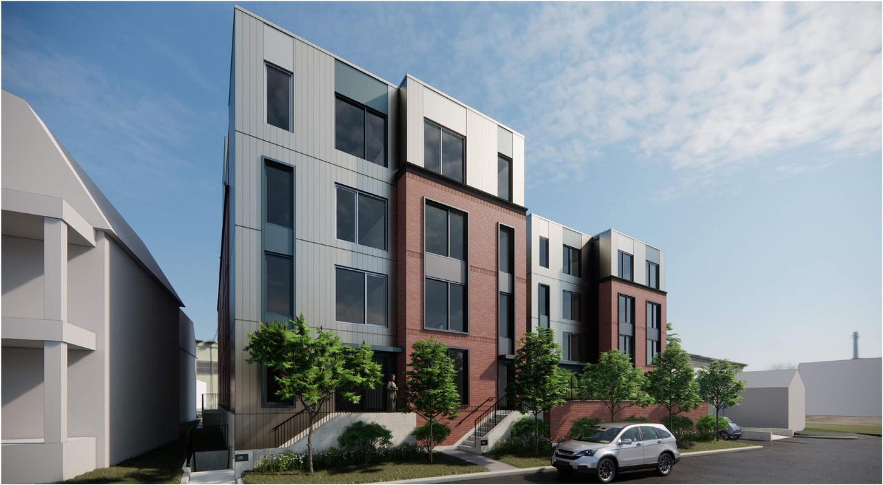 Rendering of building from page 8 of the file '2024-04-12 - Design Brief - D02-02-24-0007'