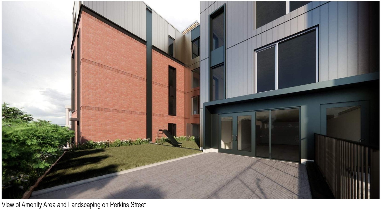 Rendering of building from page 10 of the file '2024-04-12 - Design Brief - D02-02-24-0007'