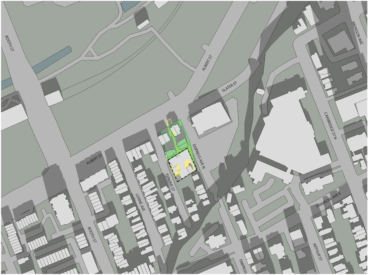Construction site plan for project from page 25 of the file '2024-04-12 - Design Brief - D02-02-24-0007'