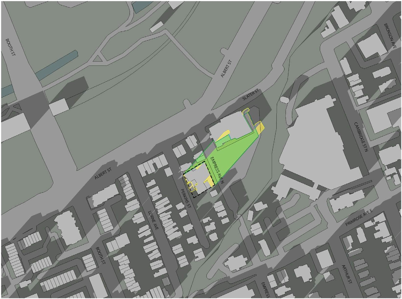 Construction site plan for project from page 26 of the file '2024-04-12 - Design Brief - D02-02-24-0007'