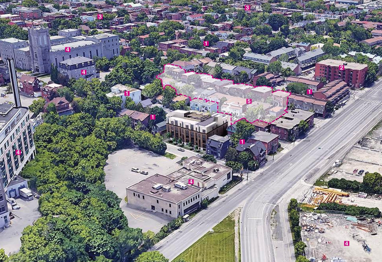 Rendering of building from page 3 of the file '2024-04-12 - Design Brief - D02-02-24-0007'