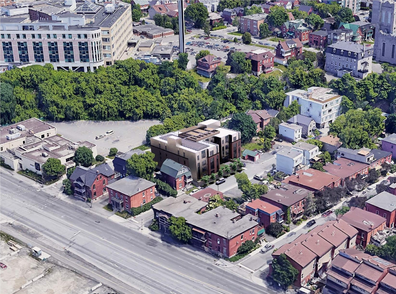 Rendering of building from page 4 of the file '2024-04-12 - Design Brief - D02-02-24-0007'