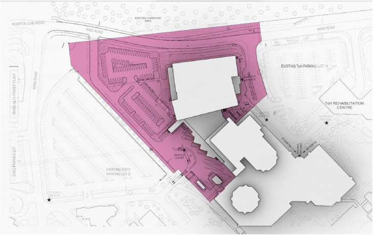 Construction site plan for project from page 10 of the file '2024-04-20 - Urban Design Brief - D02-02-24-0009'