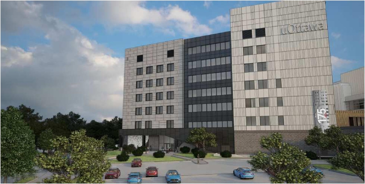 Rendering of building from page 20 of the file '2024-04-20 - Urban Design Brief - D02-02-24-0009'